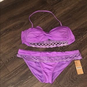 Cremieux purple swimsuit